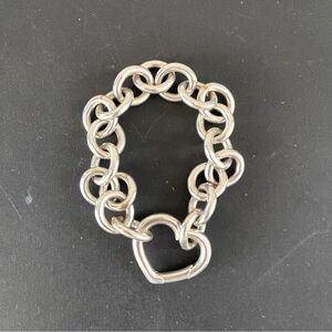 TIFFANY & CO. Open Heart Sterling Silver Bracelet